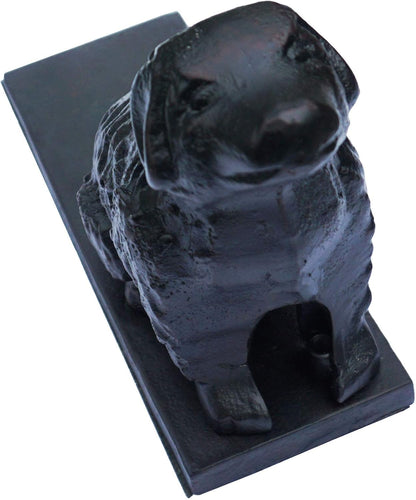 Cast Iron Dog Door Stopper, Weight 5 Lbs, 8.5" x 7.5" x 3.5"