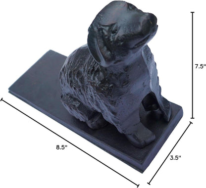 Cast Iron Dog Door Stopper, Weight 5 Lbs, 8.5" x 7.5" x 3.5"