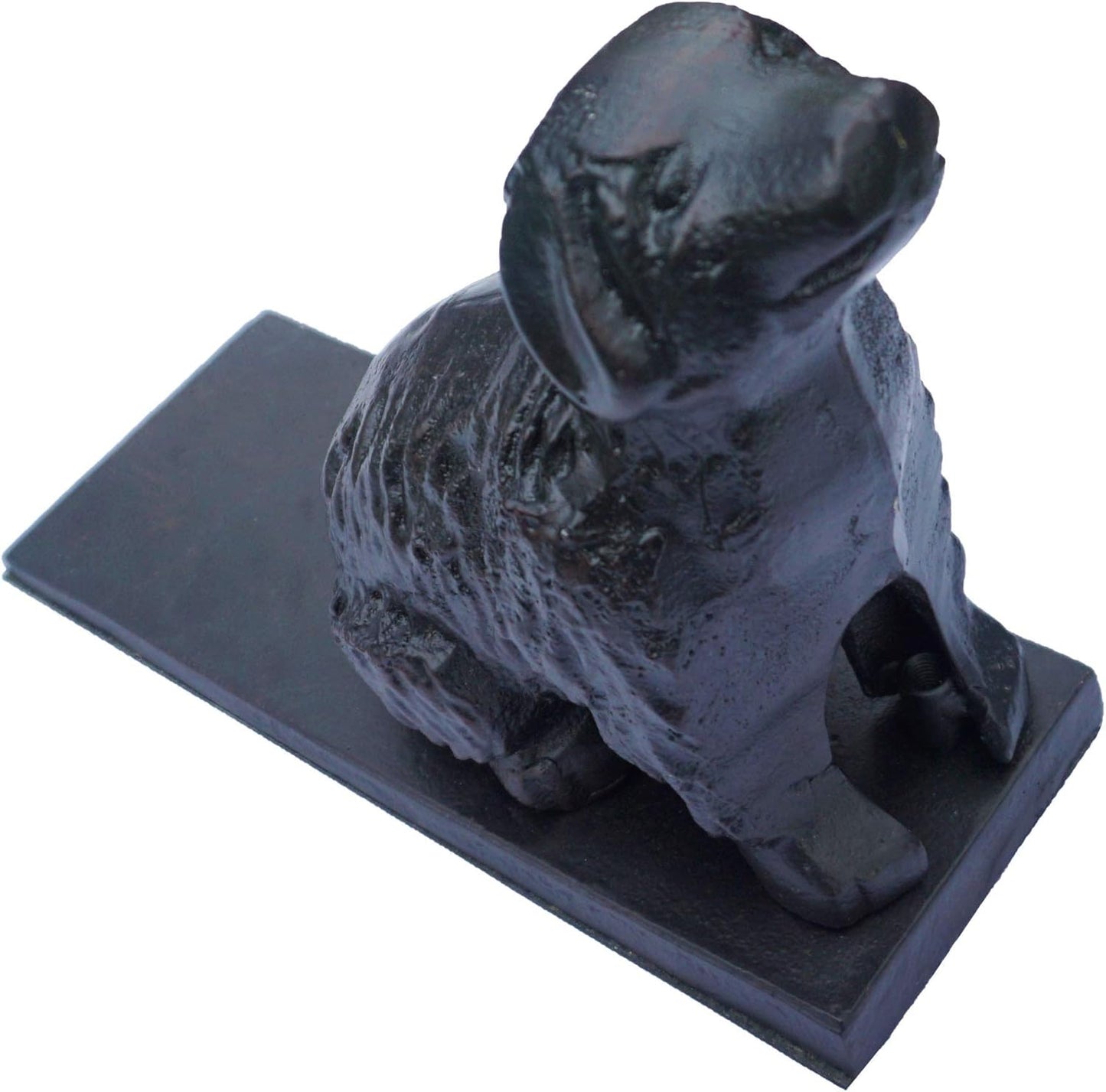 Cast Iron Dog Door Stopper, Weight 5 Lbs, 8.5" x 7.5" x 3.5"