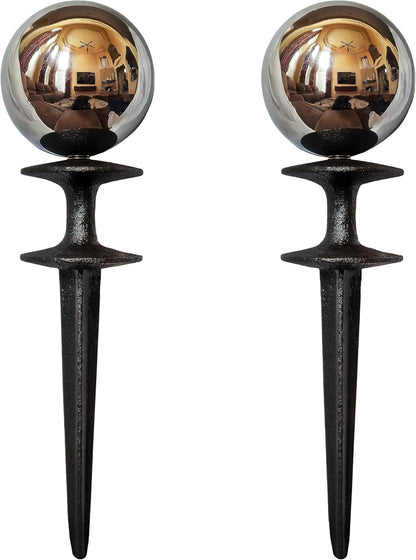 Garden Gazing Ball Decorative Hose Guide, Set of 2