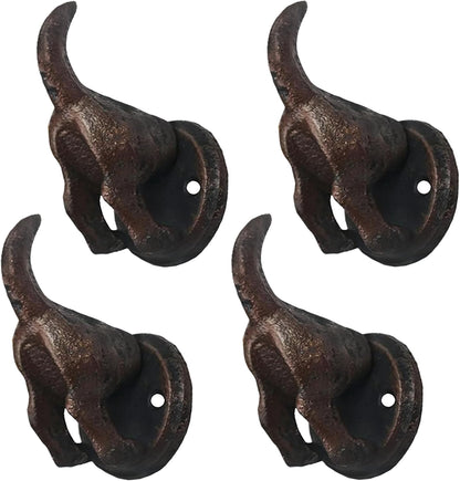 Cast Iron Dog Tail Heavy Duty Key Loose Hooks