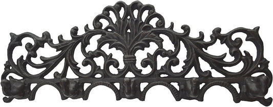 Cast Iron Fleur De Lis Curly Key Hook