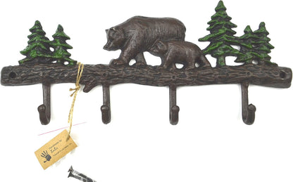 Cast Iron Bear Key Holder and Coat Hook (Bear Hook)