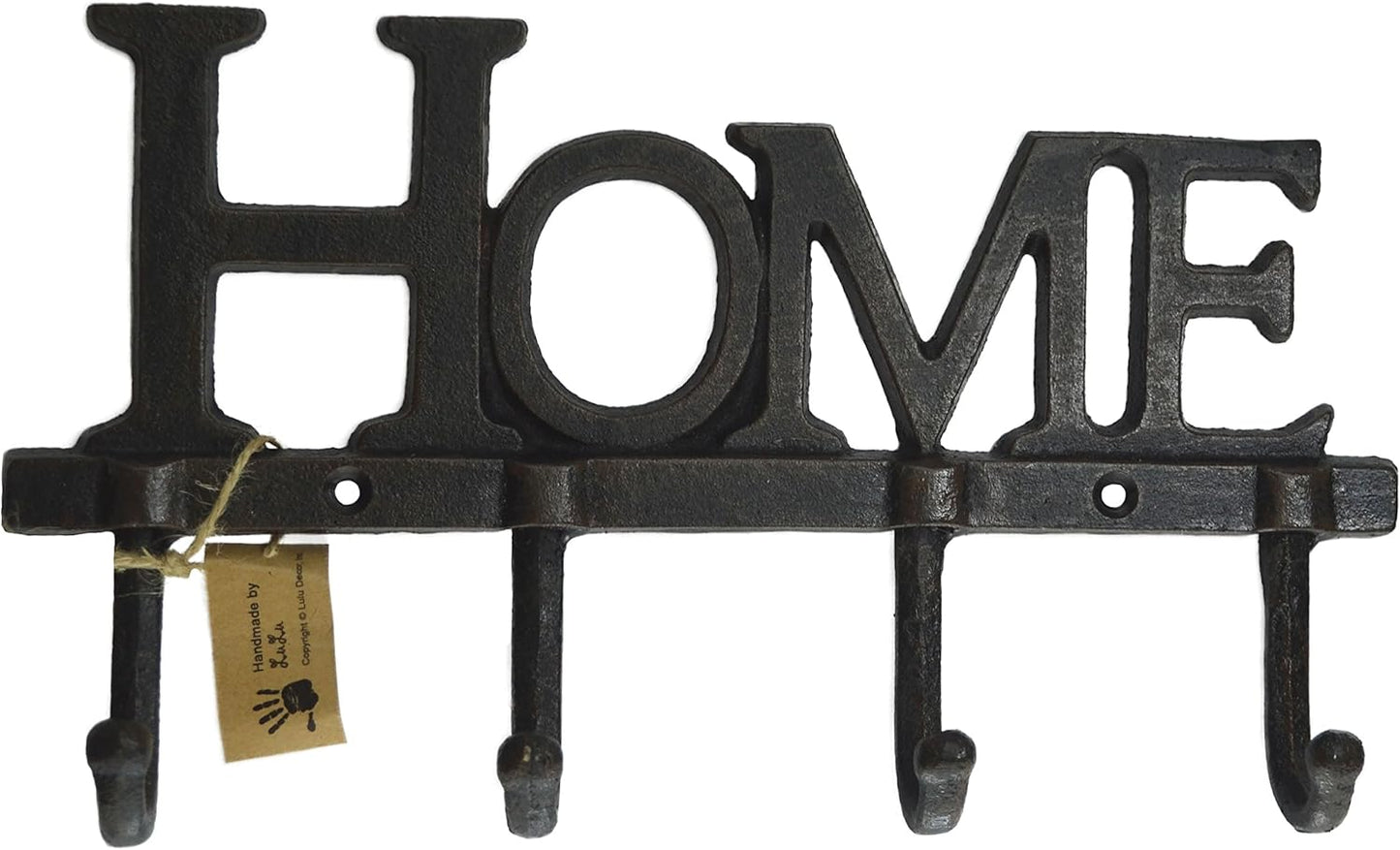 Cast Iron Home Shape Key Holder, Coat Hanger