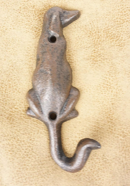 Cast Iron 4 Single Dog Tail Loose Key Hooks