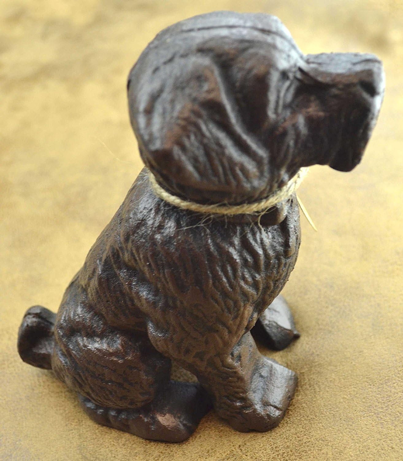 Cast Iron Decorative Dog Statue Door Stopper, 6" Height, Weighs 4.50 lb