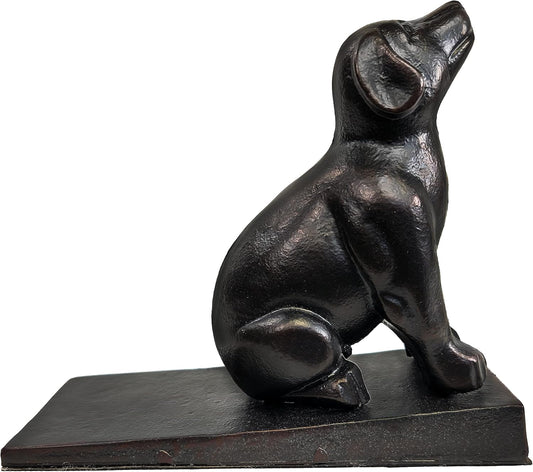 Cast Iron Dog Door Stopper Weight 5 Lbs (Black)