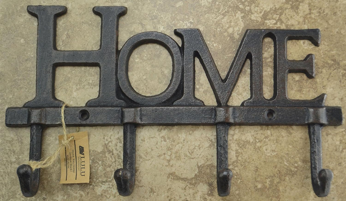 Cast Iron Home Shape Key Holder, Coat Hanger