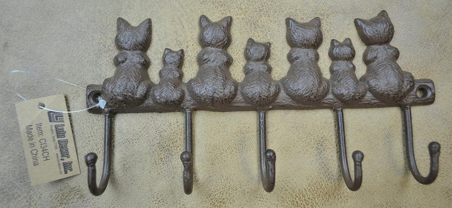 Cat Tail Key Holder - 5 Hooks