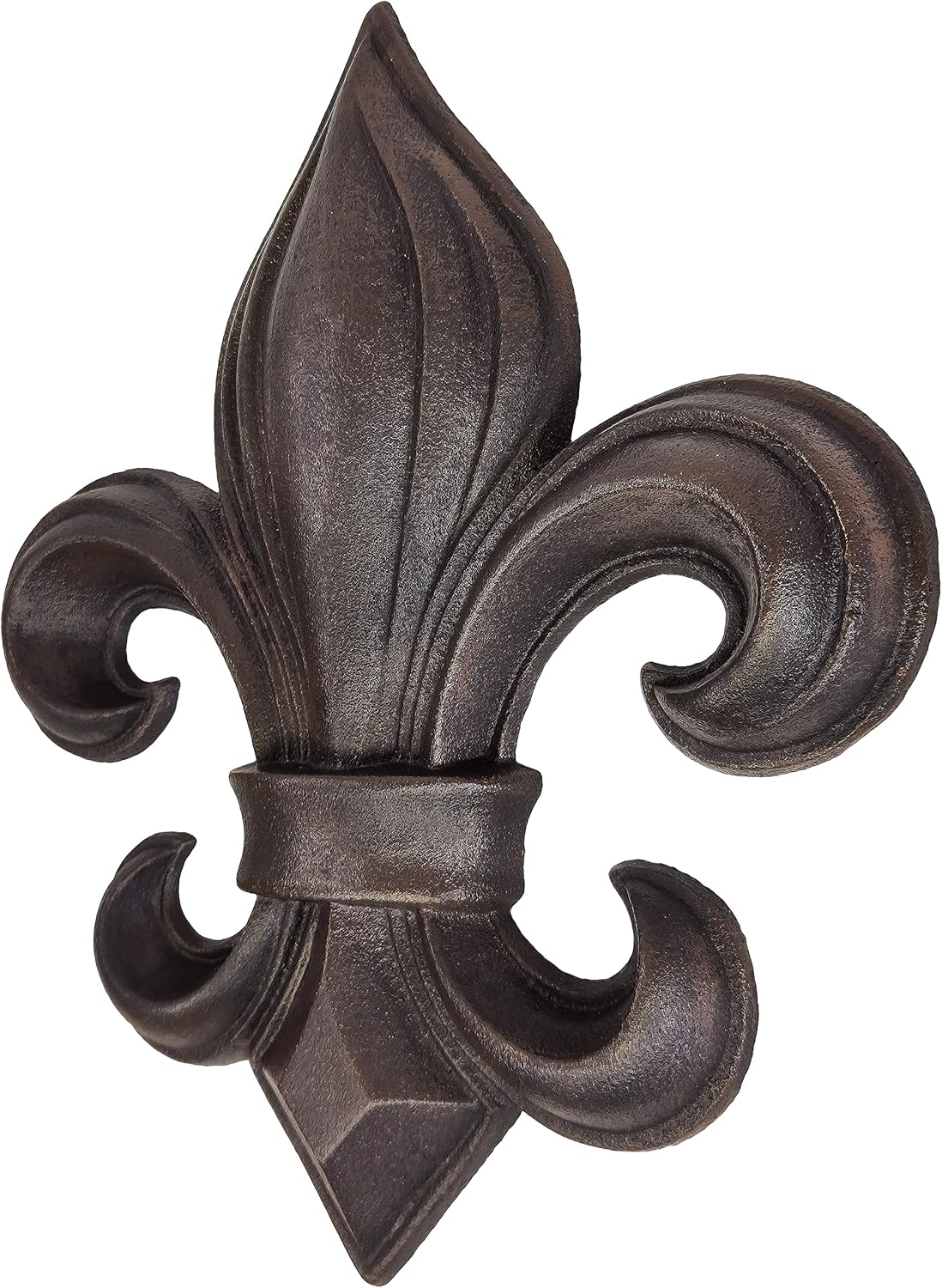 Cast Iron 14" Fleur De Lis Decoration Plaque