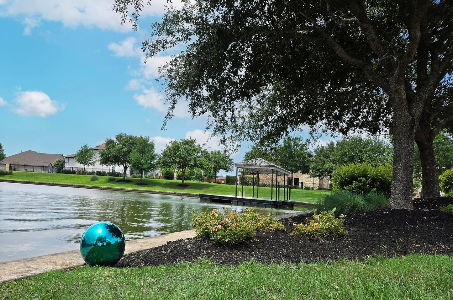 Stainless Steel Gazing Ball, Shiny Garden Decoration