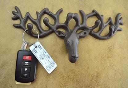 Deer Head Decorative Key Holder