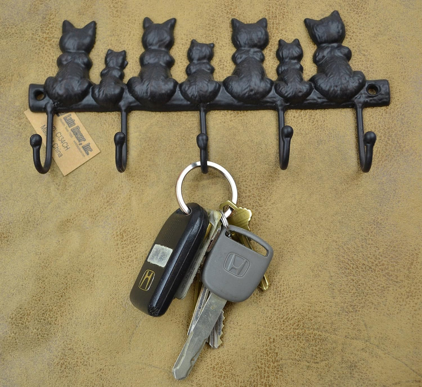 Cat Tail Key Holder - 5 Hooks