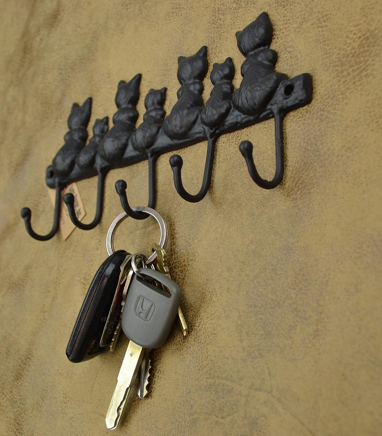 Cat Tail Key Holder - 5 Hooks