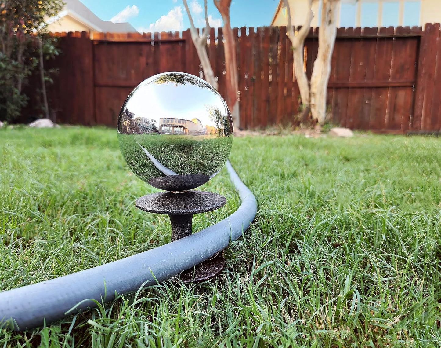 Garden Gazing Ball Decorative Hose Guide, Set of 2