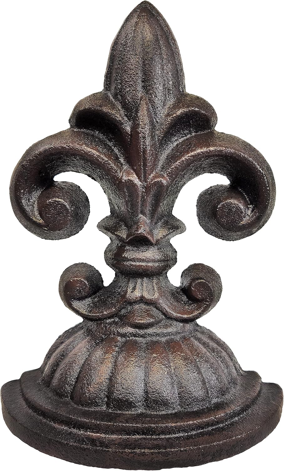 Fleur De Lis Sculpture Door Stopper, 8" x 6" x 4.5"