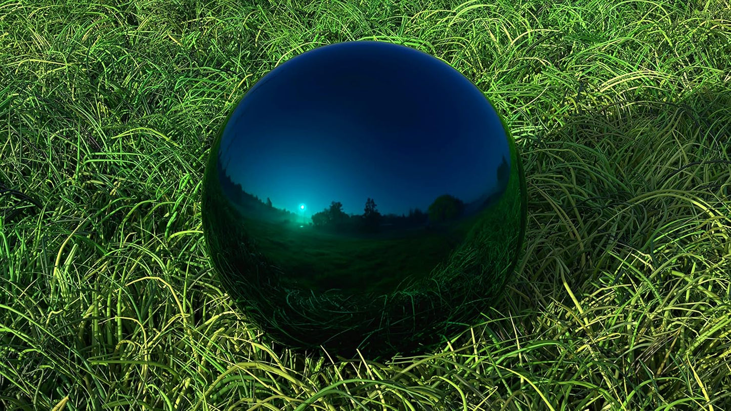 Stainless Steel Gazing Ball, Shiny Garden Decoration