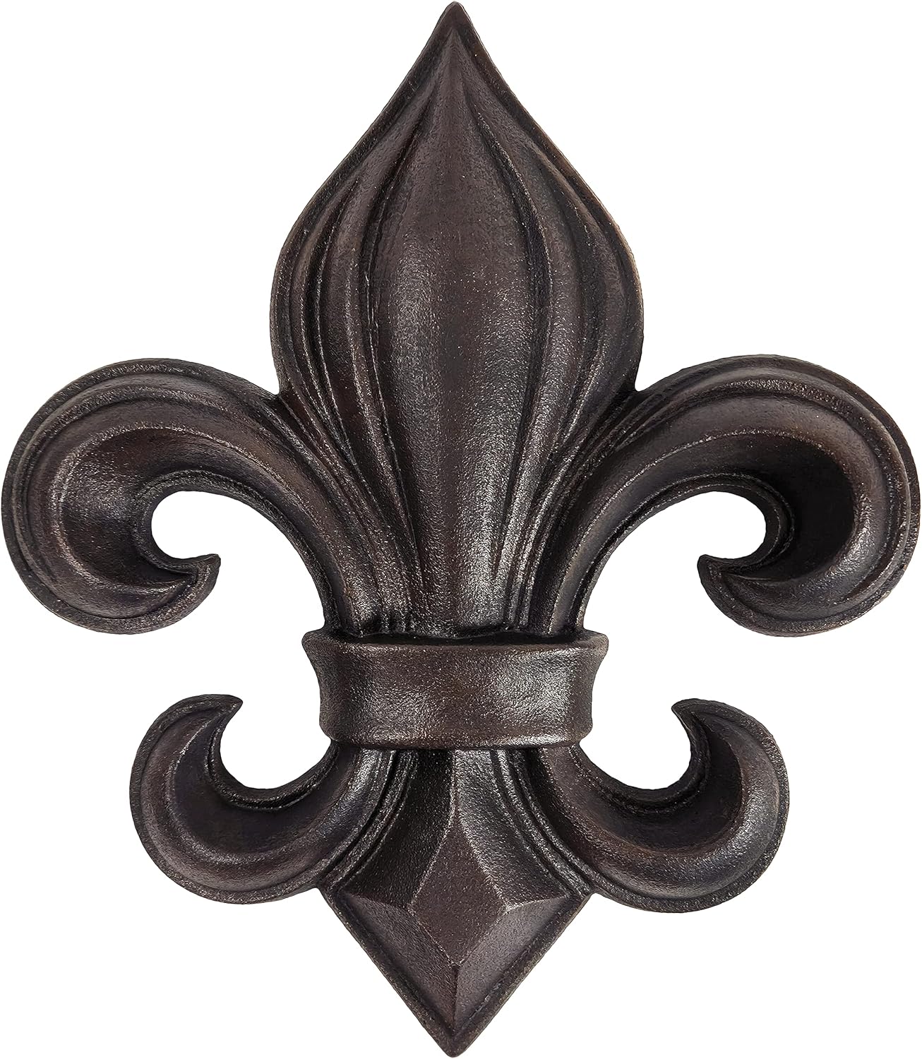 Cast Iron 14" Fleur De Lis Decoration Plaque