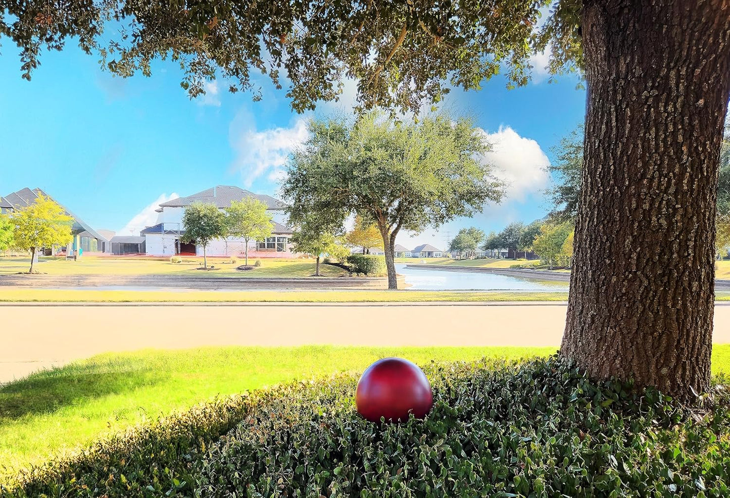 Stainless Steel Gazing Ball, Shiny Garden Decoration